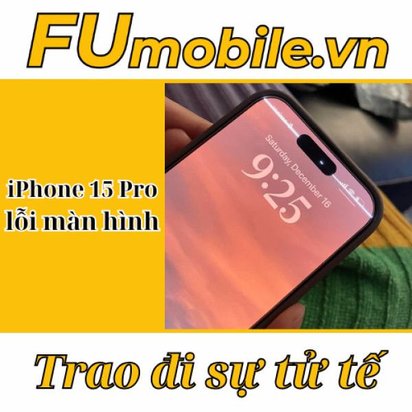 iPhone 15 Pro lỗi màn hình: Cách khắc phục tại FUmobile