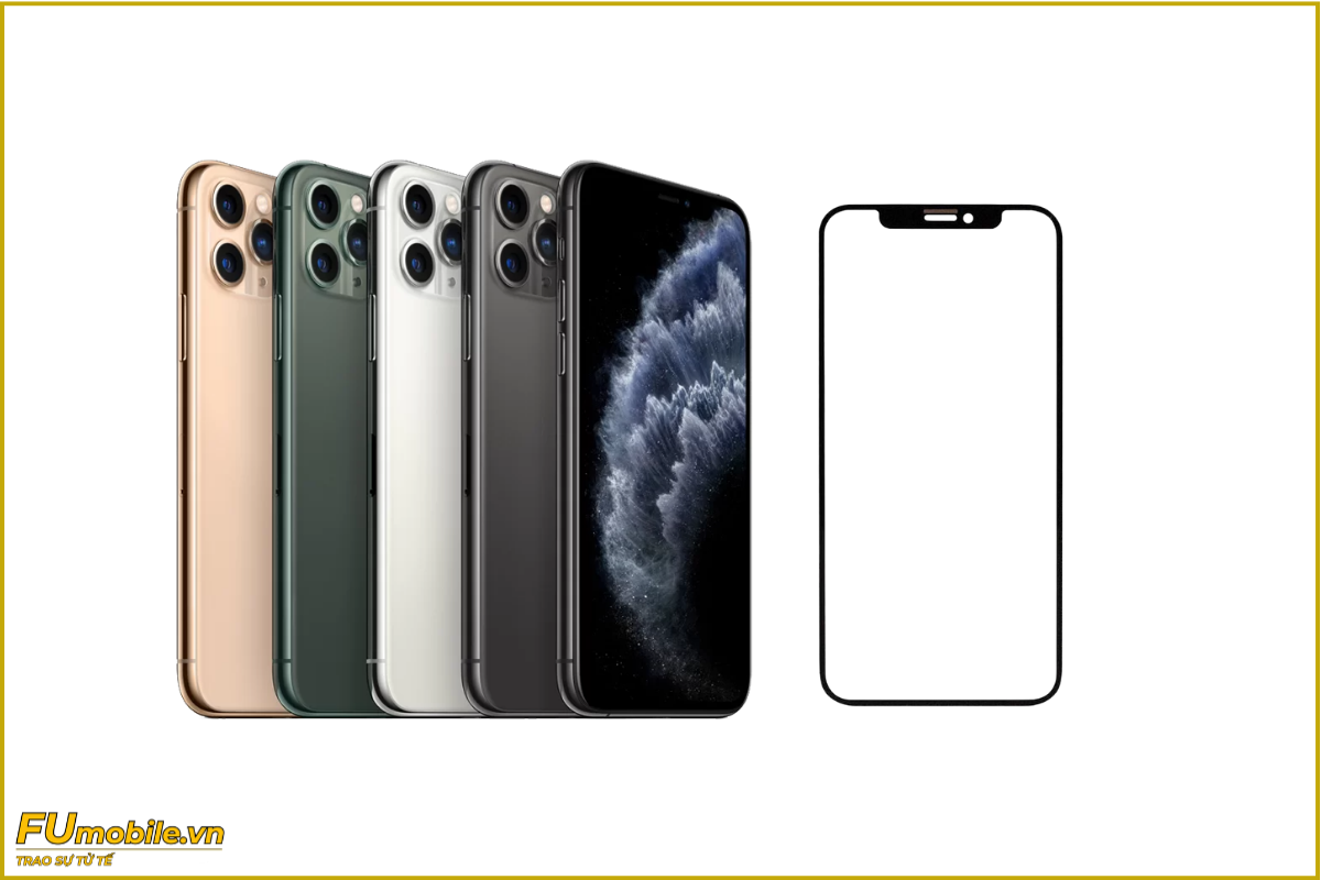 Ép kính iPhone 11 Pro zin đẹp, giá rẻ