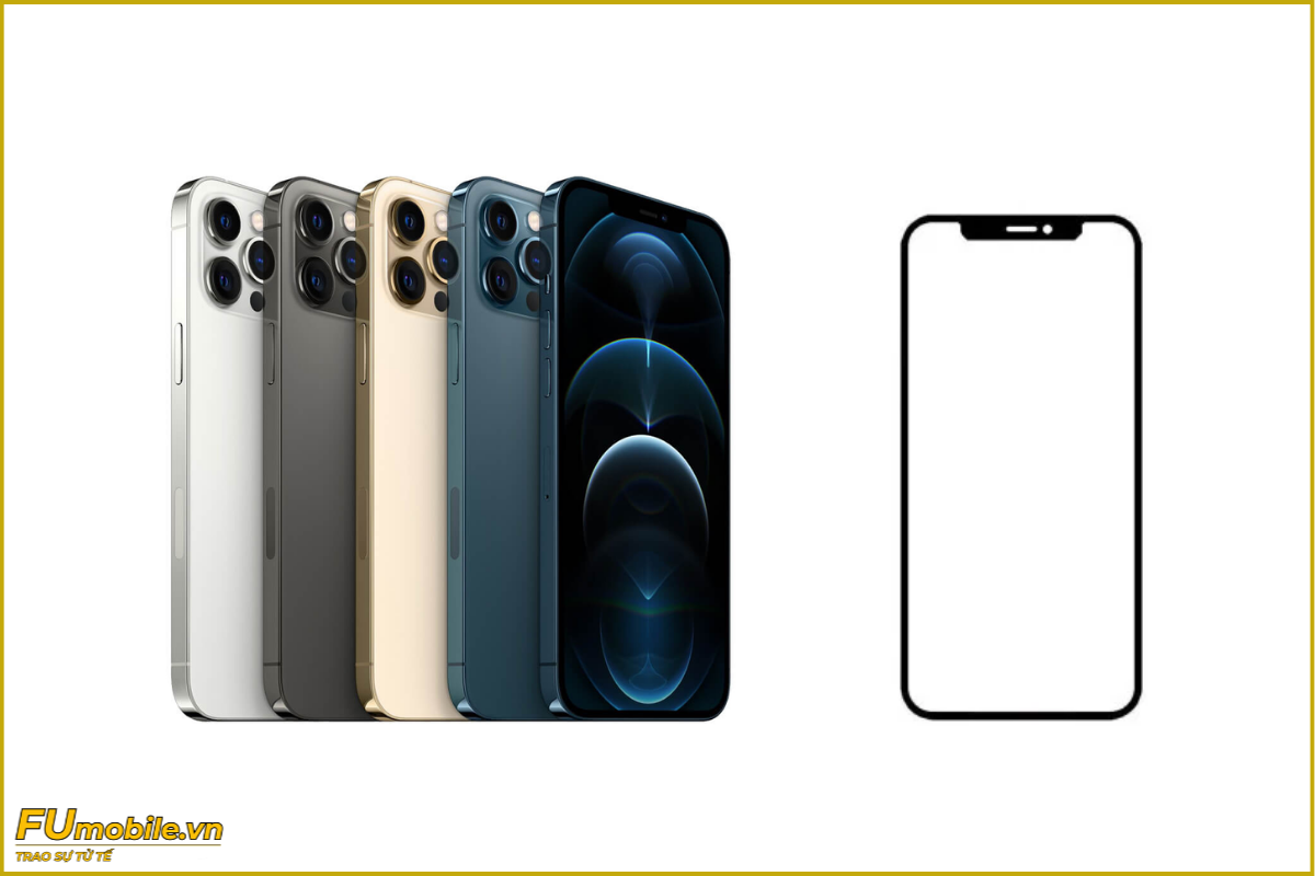 Ép kính iPhone 12 Pro Max zin đẹp, lấy ngay