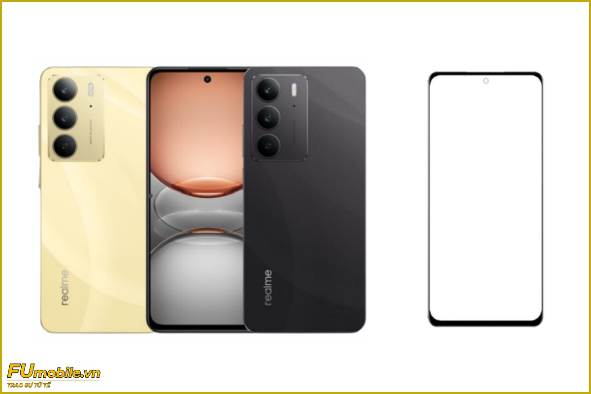 Ép kính Realme C75 chuẩn đẹp, giá rẻ