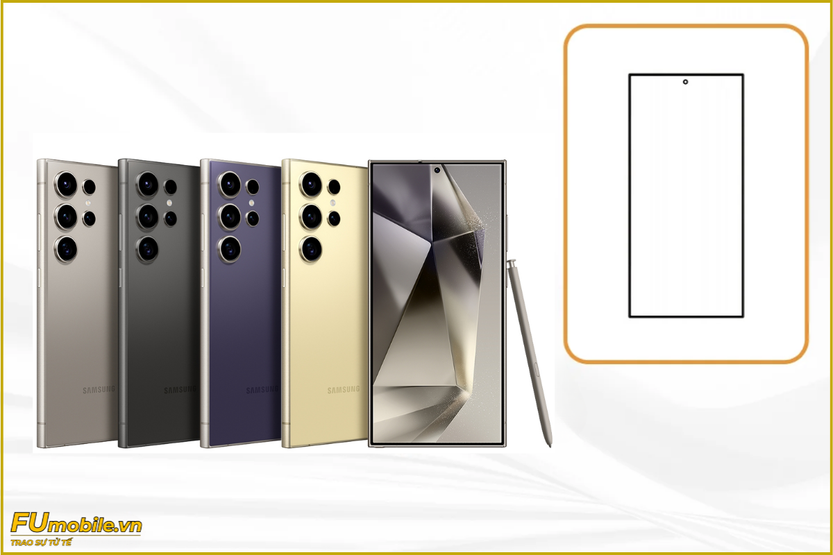 Ép kính Samsung Galaxy S24 Ultra zin đẹp, lấy ngay