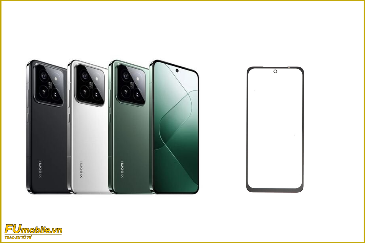 Ép kính Xiaomi 14 chuẩn đẹp, giá rẻ