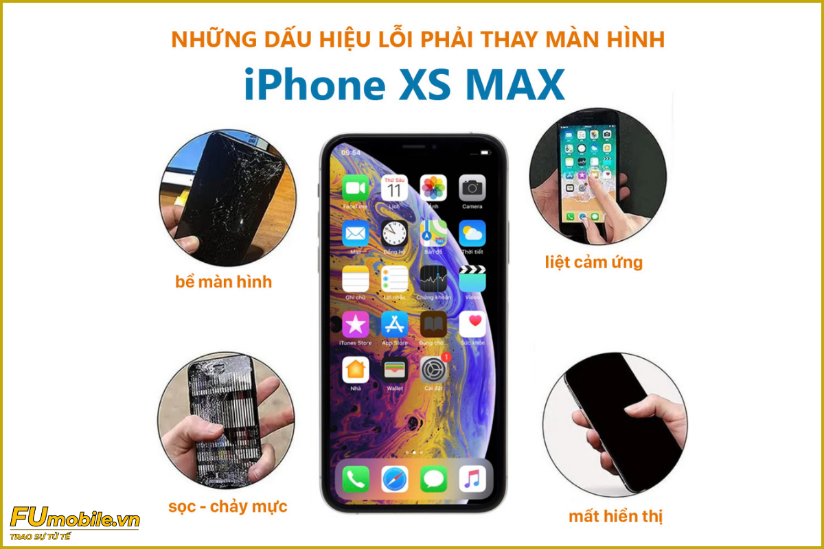 iPhone XS Max và các lỗi màn hình thường gặp