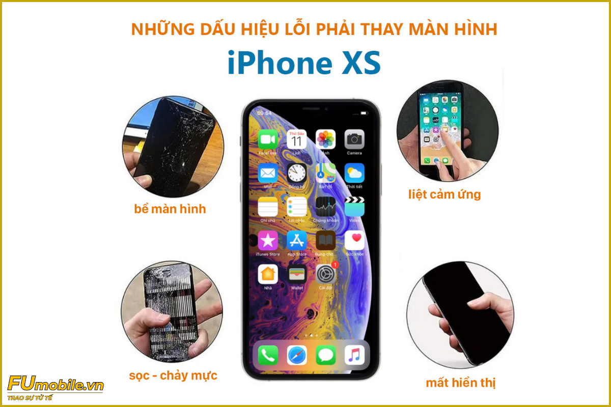 iPhone XS và các lỗi màn hình thường gặp