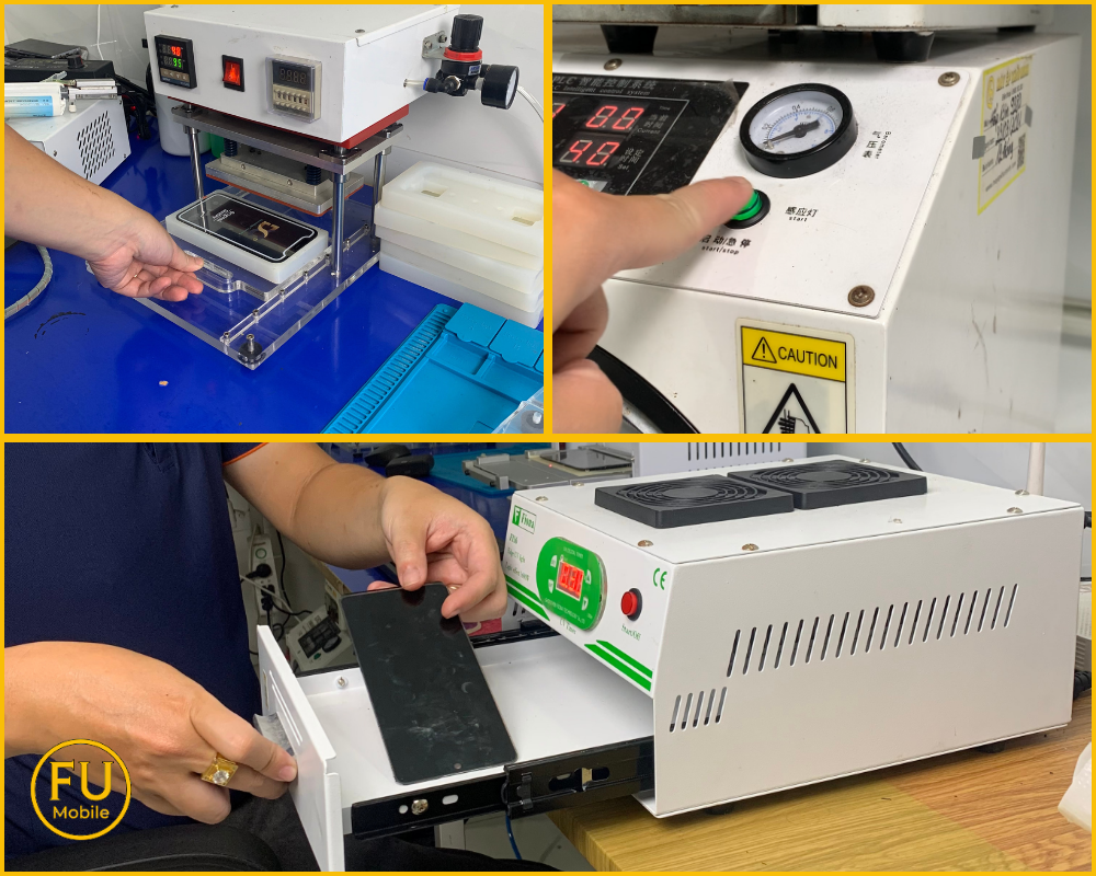Máy ép kính chuyên dụng tại FUmobile