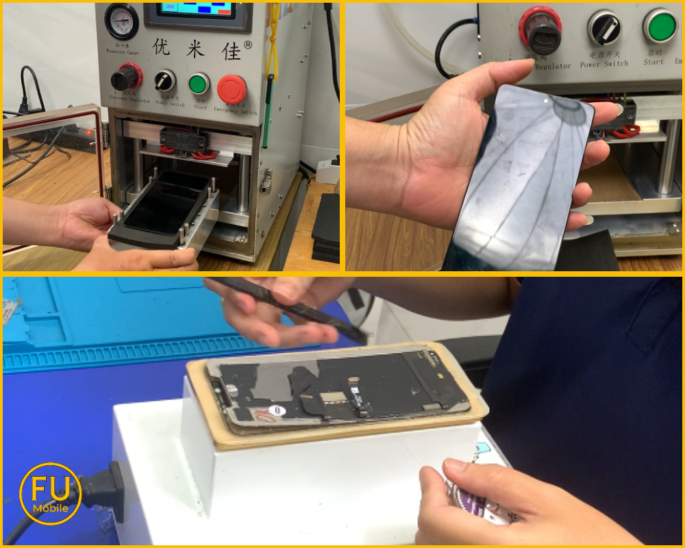 Máy ép kính chuyên dụng tại FUmobile