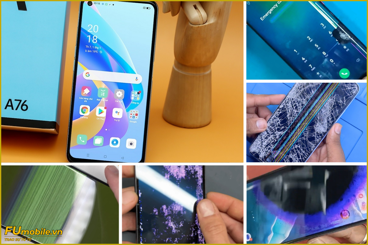 OPPO A76 và các lỗi màn hình thường gặp