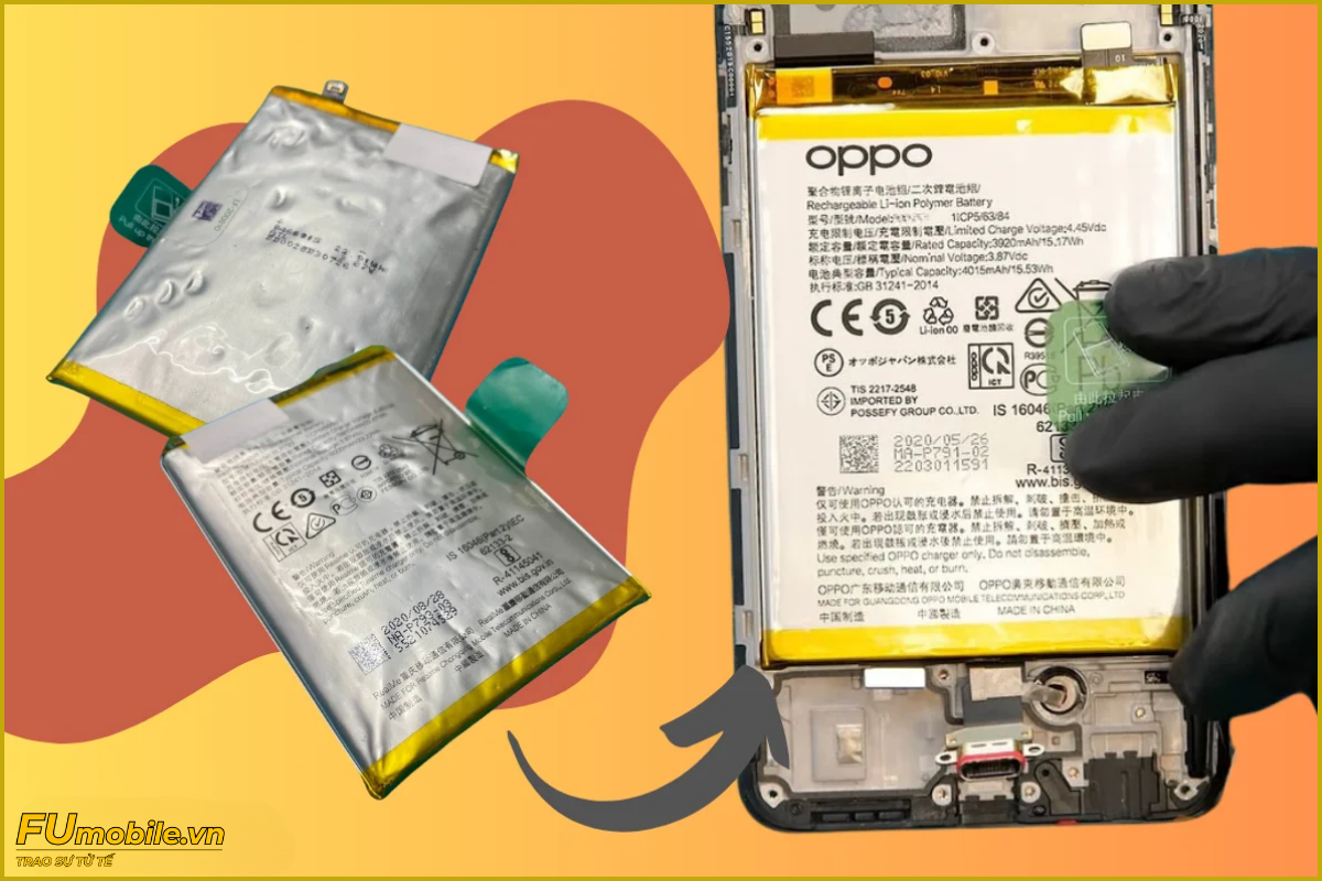OPPO A93 lỗi pin phù cần thay mới
