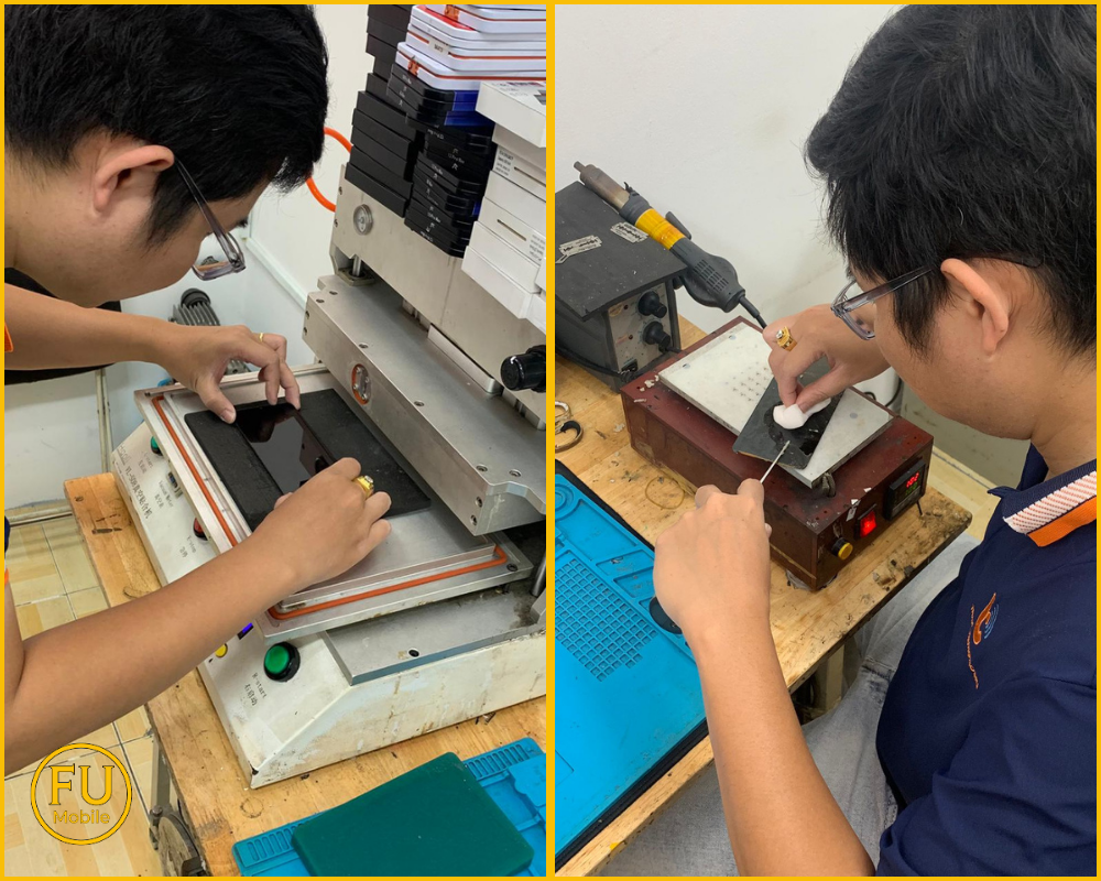 Quy trình thay kính Samsung Galaxy M21 tại FUmobile