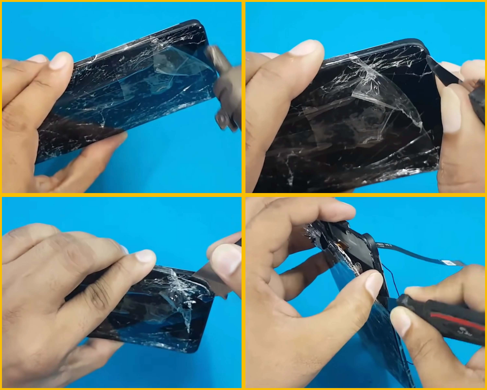 Quy trình kỹ thuật tách màn hình S25 Ultra khỏi khung viền