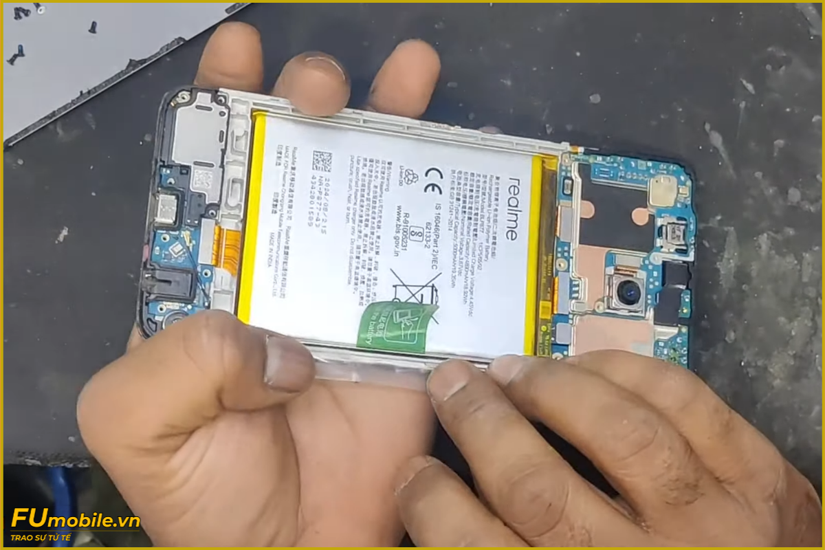 Quy trình thay pin Realme C75