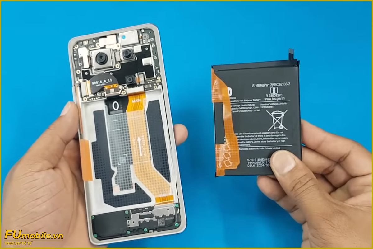 Quy trình thay pin Redmi Note 14 Pro 5G