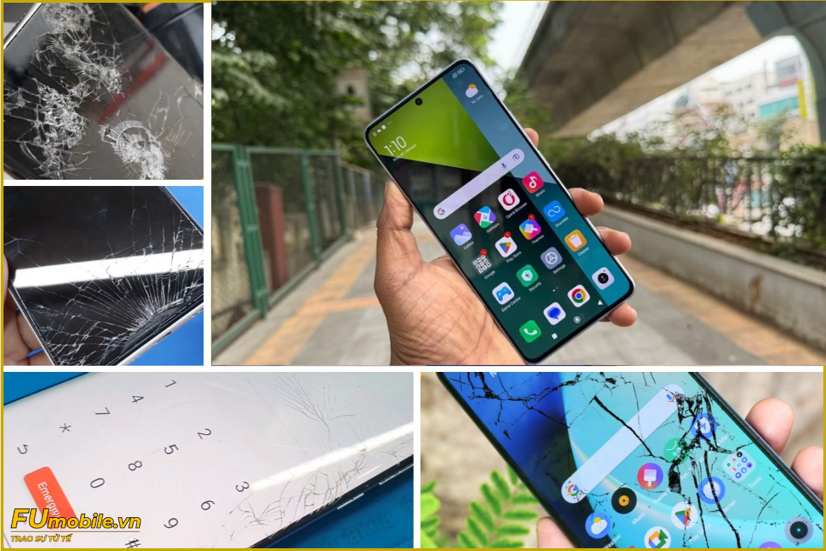 Redmi Note 13 và các dấu hiệu bể vỡ mặt kính thường gặp