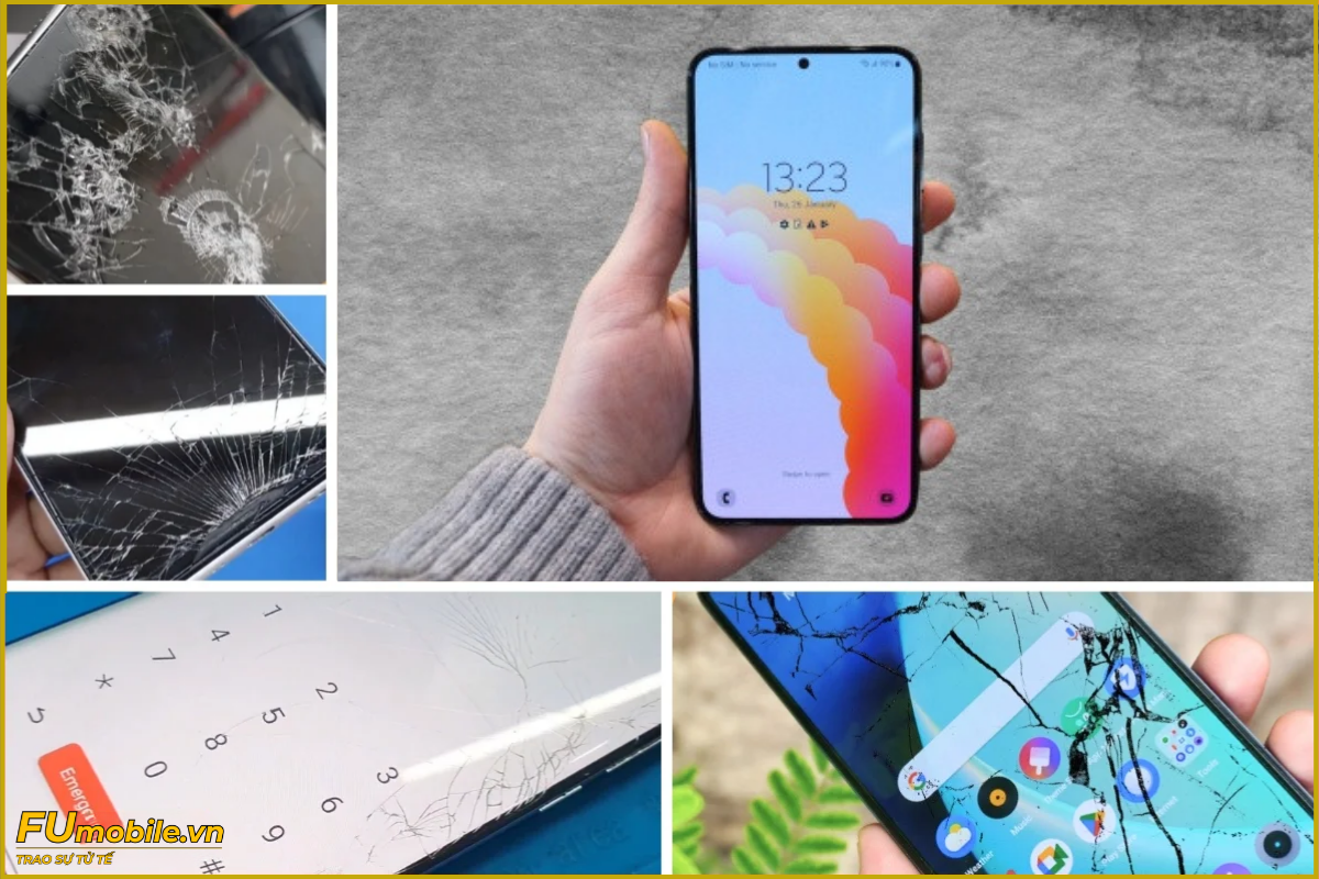 Samsung Galaxy S23 Plus và dấu hiệu nứt bể mặt kính thường gặp