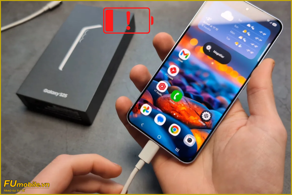 Samsung Galaxy S25 lỗi sạc không vào pin