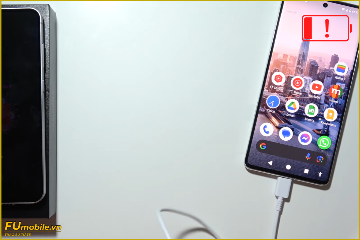 Samsung S24 FE 5G lỗi pin chai sạc không vào