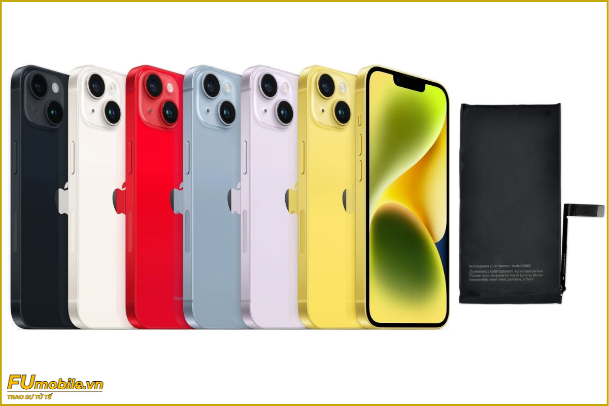 Thay pin iPhone 14 Plus chính hãng, giá rẻ