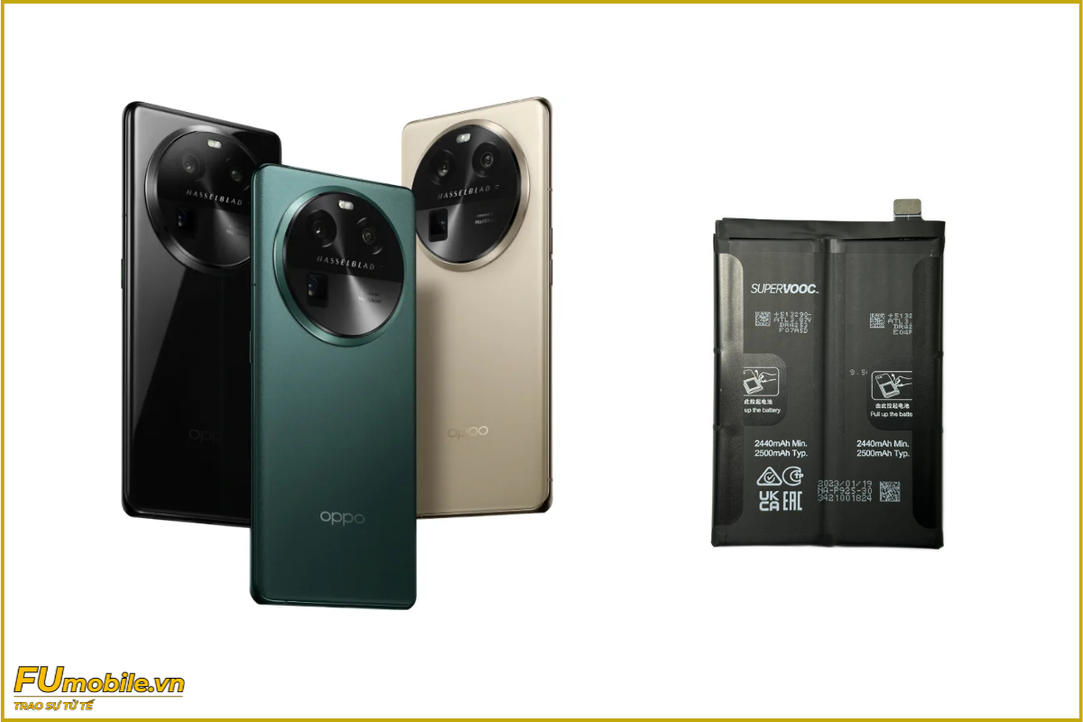 Thay pin OPPO Find X6 chính hãng, lấy ngay
