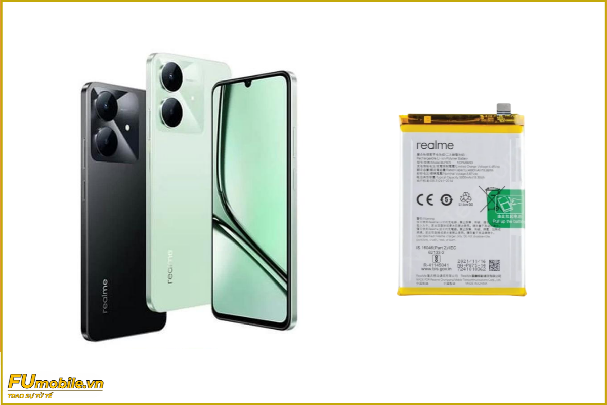 Thay pin Realme Note 60X chính hãng, giá rẻ