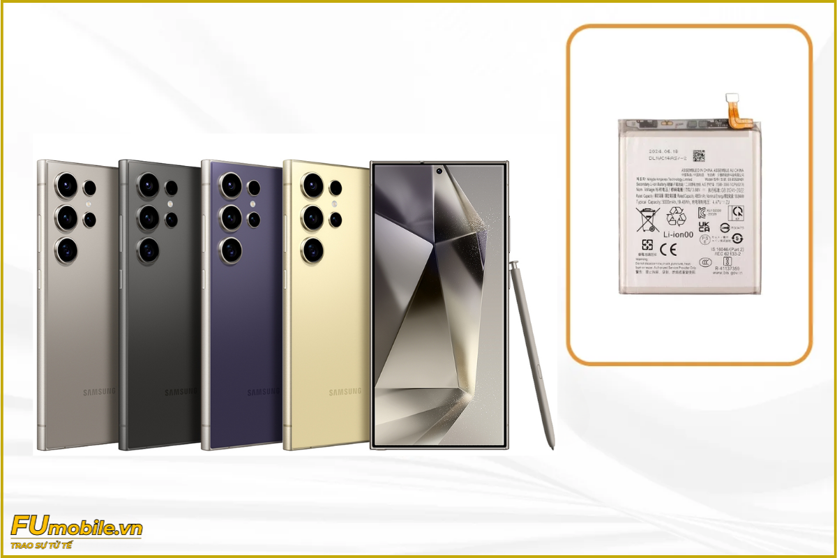 Thay pin Samsung Galaxy S24 Ultra chính hãng, lấy ngay