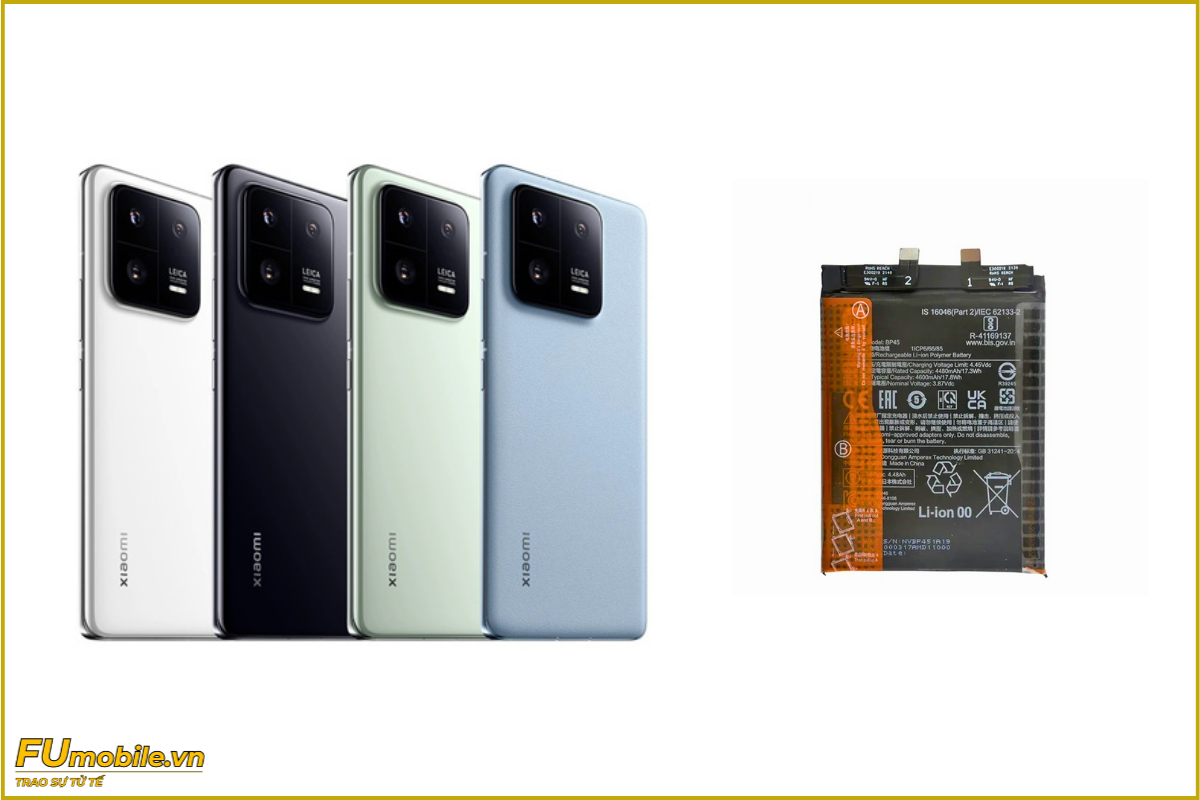 Thay pin Xiaomi 13 chính hãng, lấy ngay