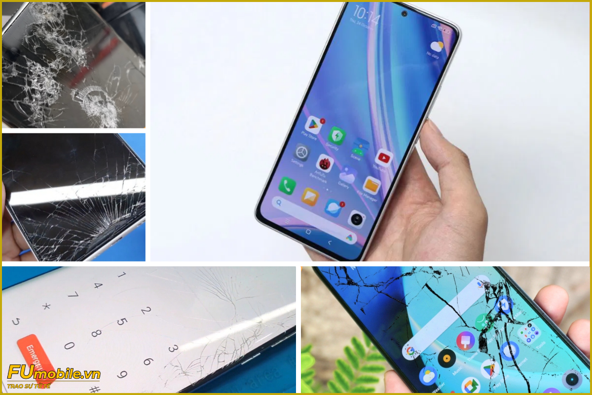 Xiaomi Redmi Note 14 5G và các dấu hiệu bể vỡ mặt kính thường gặp