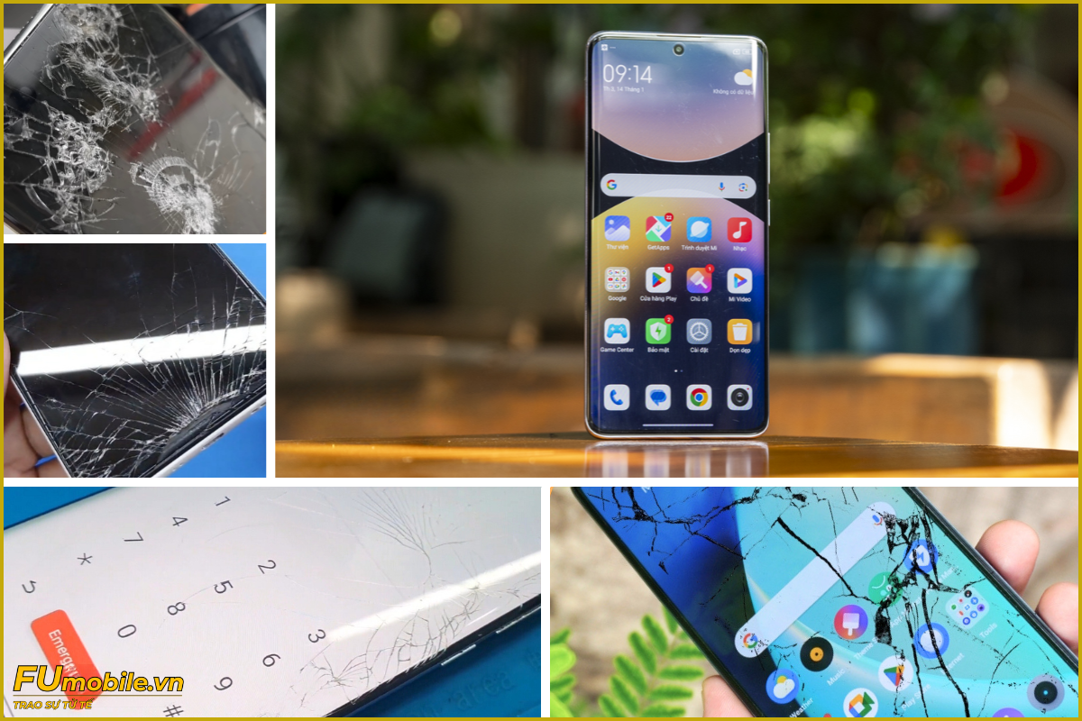 Xiaomi Redmi Note 14 Pro 5G và các dấu hiệu bể vỡ mặt kính thường gặp